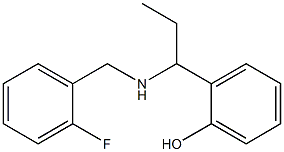 2-(1-{[(2-fluorophenyl)methyl]amino}propyl)phenol Structure