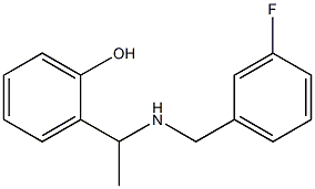 2-(1-{[(3-fluorophenyl)methyl]amino}ethyl)phenol Structure