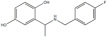 2-(1-{[(4-fluorophenyl)methyl]amino}ethyl)benzene-1,4-diol Structure