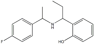 2-(1-{[1-(4-fluorophenyl)ethyl]amino}propyl)phenol Structure