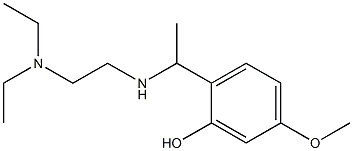 2-(1-{[2-(diethylamino)ethyl]amino}ethyl)-5-methoxyphenol,,结构式