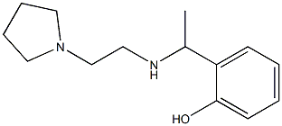 2-(1-{[2-(pyrrolidin-1-yl)ethyl]amino}ethyl)phenol Structure