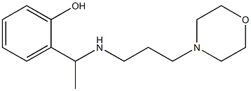 2-(1-{[3-(morpholin-4-yl)propyl]amino}ethyl)phenol 结构式