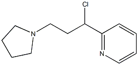 2-(1-chloro-3-pyrrolidin-1-ylpropyl)pyridine,,结构式