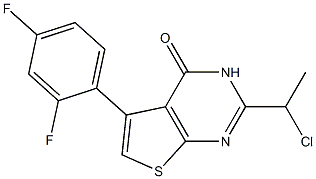 2-(1-chloroethyl)-5-(2,4-difluorophenyl)-3H,4H-thieno[2,3-d]pyrimidin-4-one