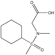 2-(1-cyclohexyl-N-methylacetamido)acetic acid Structure