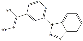 2-(1H-1,2,3-benzotriazol-1-yl)-N'-hydroxypyridine-4-carboximidamide,,结构式