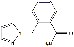 2-(1H-pyrazol-1-ylmethyl)benzenecarboximidamide Struktur