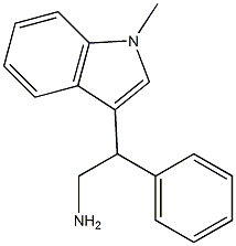 2-(1-methyl-1H-indol-3-yl)-2-phenylethan-1-amine 结构式