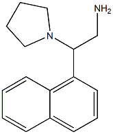 2-(1-naphthyl)-2-pyrrolidin-1-ylethanamine Struktur