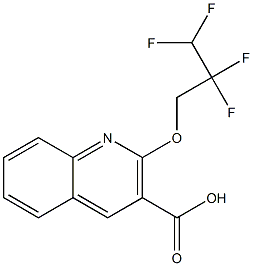 2-(2,2,3,3-tetrafluoropropoxy)quinoline-3-carboxylic acid Structure