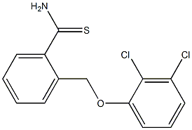 2-(2,3-dichlorophenoxymethyl)benzene-1-carbothioamide,,结构式