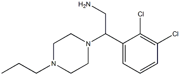 2-(2,3-dichlorophenyl)-2-(4-propylpiperazin-1-yl)ethan-1-amine 化学構造式