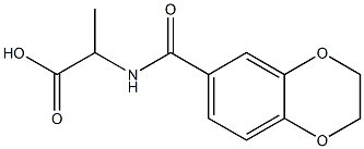 2-(2,3-dihydro-1,4-benzodioxin-6-ylformamido)propanoic acid 结构式