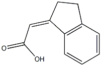 2-(2,3-dihydro-1H-inden-1-ylidene)acetic acid Structure
