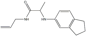 2-(2,3-dihydro-1H-inden-5-ylamino)-N-(prop-2-en-1-yl)propanamide