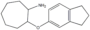 2-(2,3-dihydro-1H-inden-5-yloxy)cycloheptan-1-amine 化学構造式
