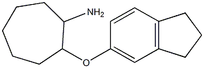 2-(2,3-dihydro-1H-inden-5-yloxy)cycloheptan-1-amine|