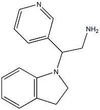 2-(2,3-dihydro-1H-indol-1-yl)-2-pyridin-3-ylethanamine|