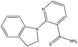 2-(2,3-dihydro-1H-indol-1-yl)pyridine-3-carbothioamide