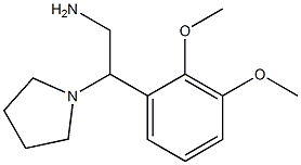 2-(2,3-dimethoxyphenyl)-2-pyrrolidin-1-ylethanamine 化学構造式