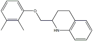 2-(2,3-dimethylphenoxymethyl)-1,2,3,4-tetrahydroquinoline,,结构式