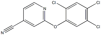 2-(2,4,5-trichlorophenoxy)pyridine-4-carbonitrile,,结构式