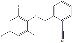 2-(2,4,6-triiodophenoxymethyl)benzonitrile,,结构式