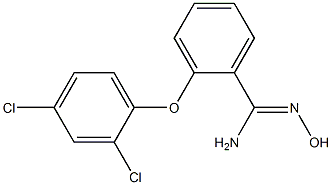 2-(2,4-dichlorophenoxy)-N'-hydroxybenzene-1-carboximidamide Structure