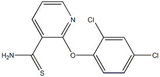 2-(2,4-dichlorophenoxy)pyridine-3-carbothioamide 结构式