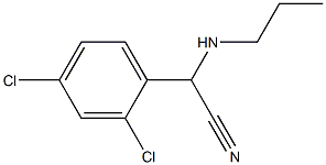 2-(2,4-dichlorophenyl)-2-(propylamino)acetonitrile Structure