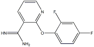 2-(2,4-difluorophenoxy)pyridine-3-carboximidamide Structure