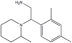 2-(2,4-dimethylphenyl)-2-(2-methylpiperidin-1-yl)ethanamine Structure