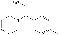 2-(2,4-dimethylphenyl)-2-(thiomorpholin-4-yl)ethan-1-amine|