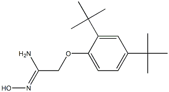 2-(2,4-di-tert-butylphenoxy)-N'-hydroxyethanimidamide Structure