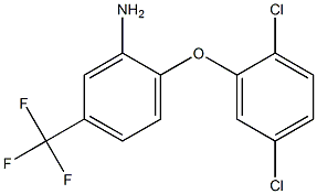 2-(2,5-dichlorophenoxy)-5-(trifluoromethyl)aniline Structure