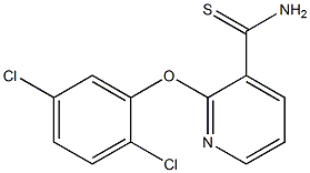 2-(2,5-dichlorophenoxy)pyridine-3-carbothioamide Struktur