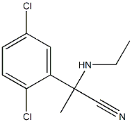 2-(2,5-dichlorophenyl)-2-(ethylamino)propanenitrile Struktur