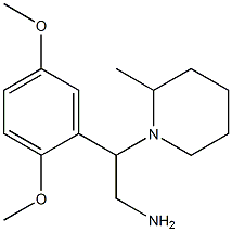 2-(2,5-dimethoxyphenyl)-2-(2-methylpiperidin-1-yl)ethanamine Structure