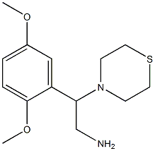 2-(2,5-dimethoxyphenyl)-2-(thiomorpholin-4-yl)ethan-1-amine Structure