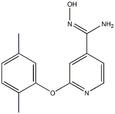  2-(2,5-dimethylphenoxy)-N'-hydroxypyridine-4-carboximidamide