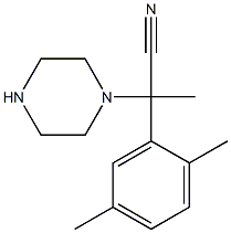  2-(2,5-dimethylphenyl)-2-(piperazin-1-yl)propanenitrile