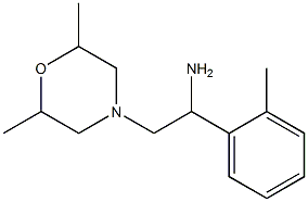 2-(2,6-dimethylmorpholin-4-yl)-1-(2-methylphenyl)ethanamine,,结构式