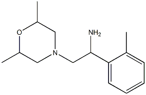 2-(2,6-dimethylmorpholin-4-yl)-1-(2-methylphenyl)ethanamine Structure