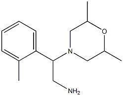 2-(2,6-dimethylmorpholin-4-yl)-2-(2-methylphenyl)ethanamine 结构式