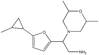 2-(2,6-dimethylmorpholin-4-yl)-2-[5-(2-methylcyclopropyl)-2-furyl]ethanamine