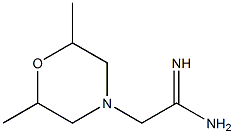 2-(2,6-dimethylmorpholin-4-yl)ethanimidamide 结构式