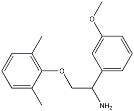 2-(2,6-dimethylphenoxy)-1-(3-methoxyphenyl)ethanamine Structure