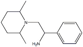 2-(2,6-dimethylpiperidin-1-yl)-1-phenylethanamine,,结构式