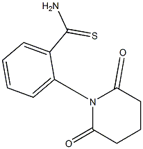 2-(2,6-dioxopiperidin-1-yl)benzene-1-carbothioamide Struktur